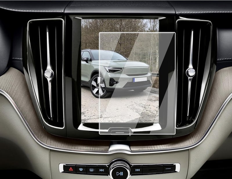 EcoZen حماية شاشة لسيارات فولفو XC40/XC60 من 2018-2025، واقي زجاج مقسى بحجم 8.7 بوصة لنظام الملاحة لسيارات S60 V60 S90 من 2019-2025/ XC90 من 2016-2025/ V90 من 2017-2025، زجاج مقسى بصلابة 9H - مضاد لبصمات الأصابع - Image 1